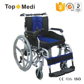 hospital Recommend Safe Electric Aluminum Wheelchair with Drop Back Handle